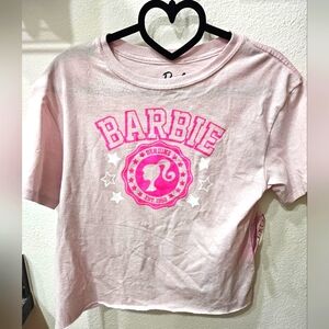 ✨️BARBIE BABY PINK CROP T-SHIRT NWT SZ XS-S✨️